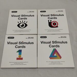 4 sets Visual Stimulus Cards Beiens‎ 0-3 years Teacher Brain Developement Infant